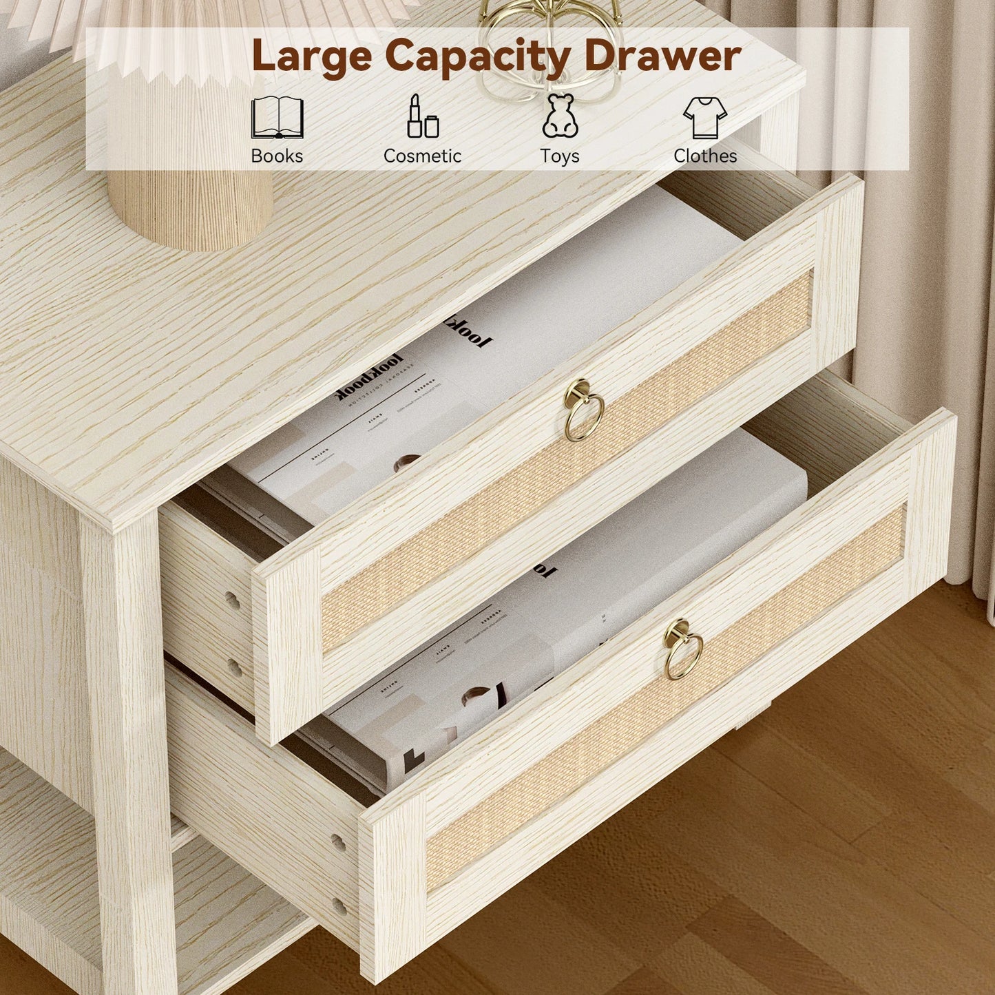 Nightstand/ End Table with Drawers
