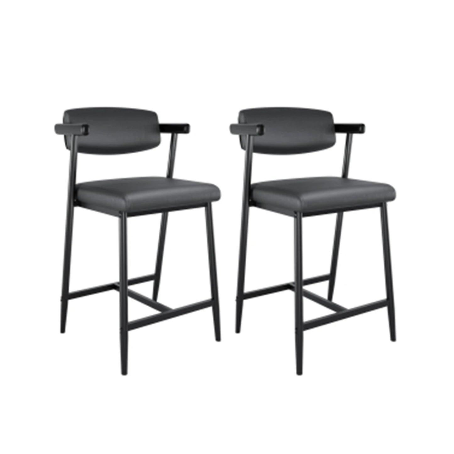 2Pcs Counter Height Bar Stools