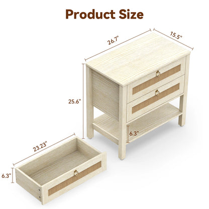 Nightstand/ End Table with Drawers