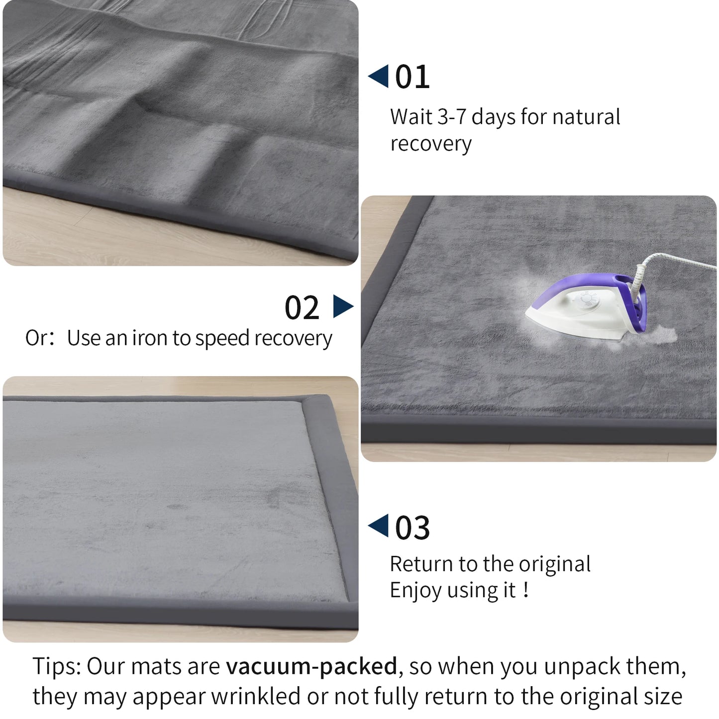 Memory Foam Play/Exercise Mat With Non-slip Bottom 2cm Thick