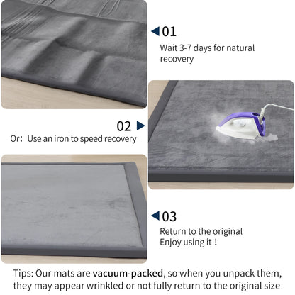 Memory Foam Play/Exercise Mat With Non-slip Bottom 2cm Thick