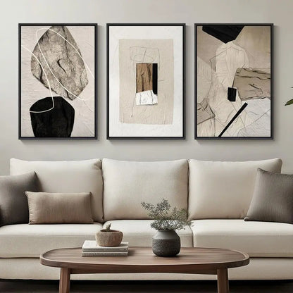 Modern Canvas Prints, Set of 3