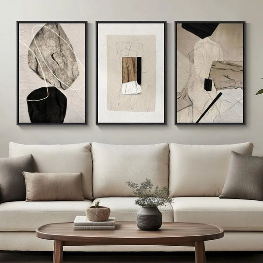 Modern Canvas Prints, Set of 3