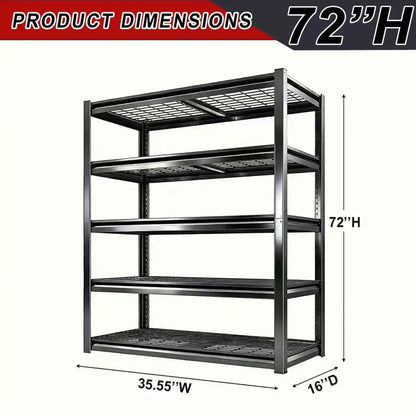 Metal Garage Shelving Unit, Heavy-duty 5-tier