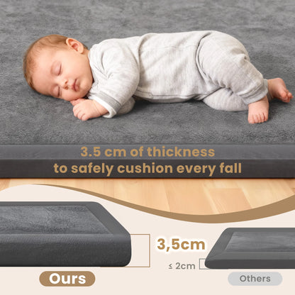 Thick 1.3" Non-Slip Baby/Play/Exercise Mat