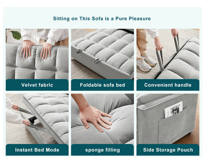 Velvet Queen Sleeper Sofa