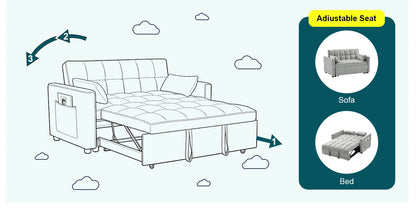 Velvet Queen Sleeper Sofa