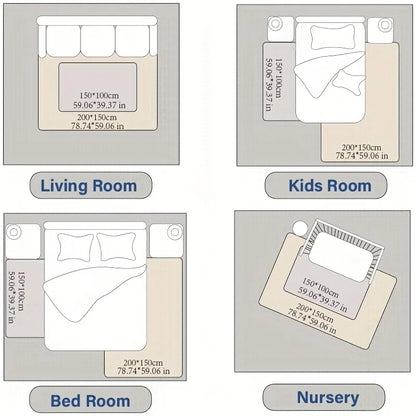 Memory Foam Play/Exercise Mat With Non-slip Bottom 2cm Thick