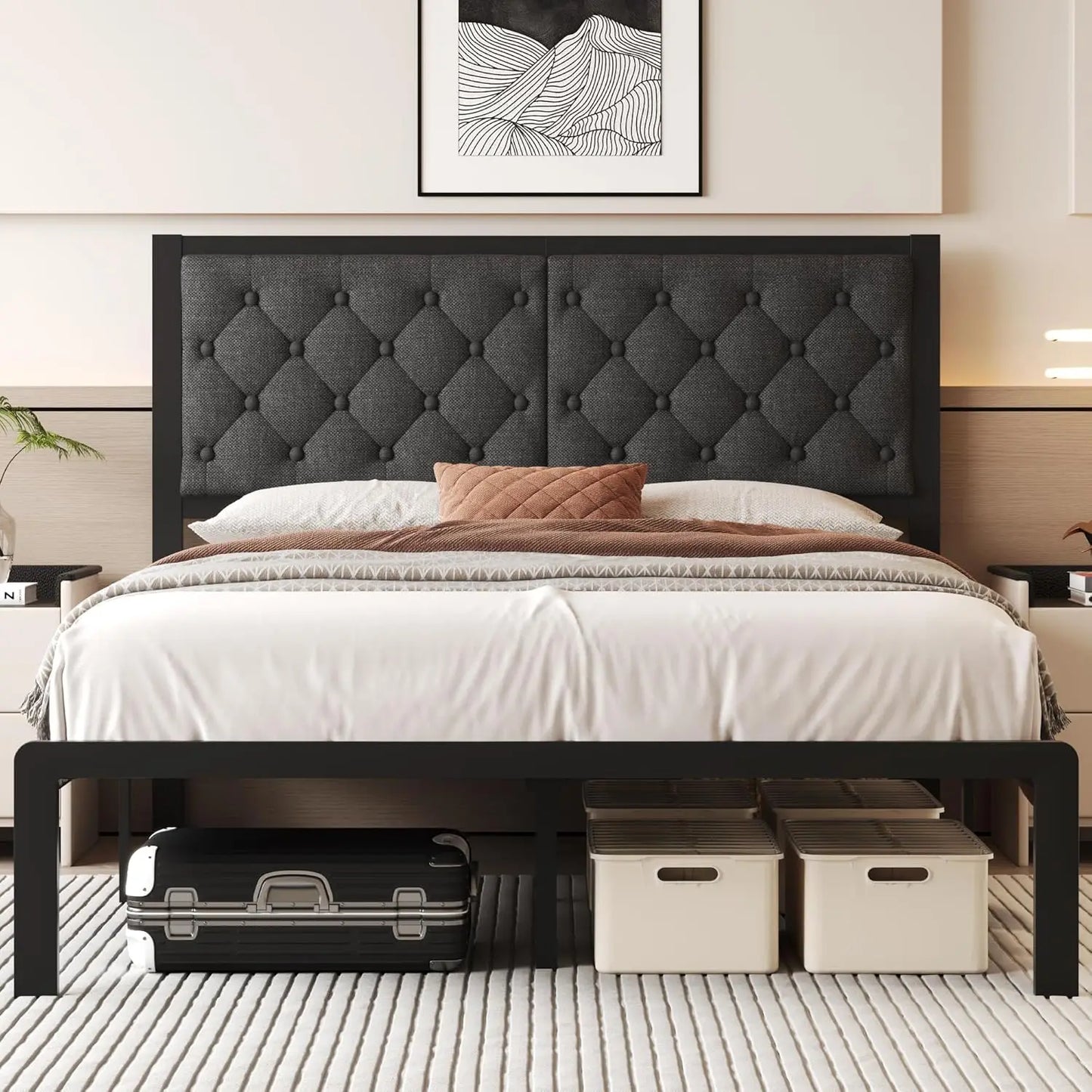 Bed Frame, Headboard
