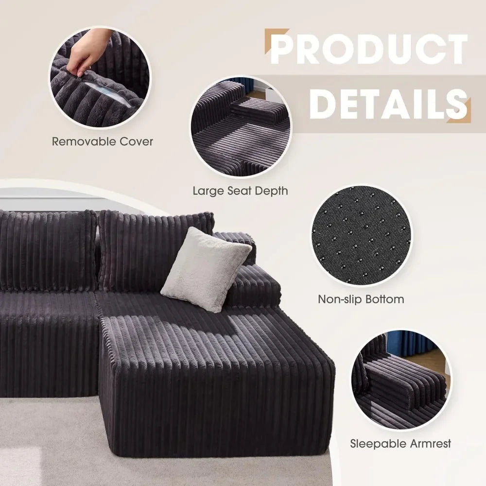 Modular Sectional Sofa-2 sections