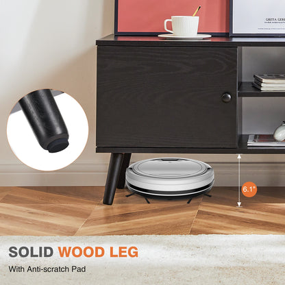 Wooden Tv Stand Adjustable Shelves