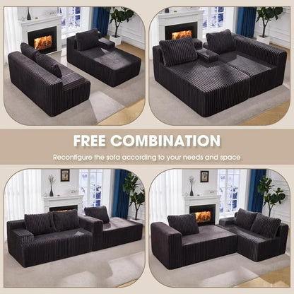 Modular Sectional Sofa-2 sections