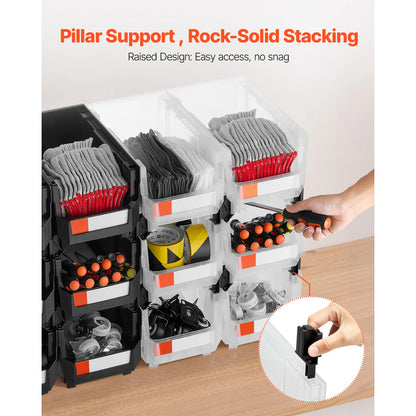 Stackable Storage Bins 12 Pack