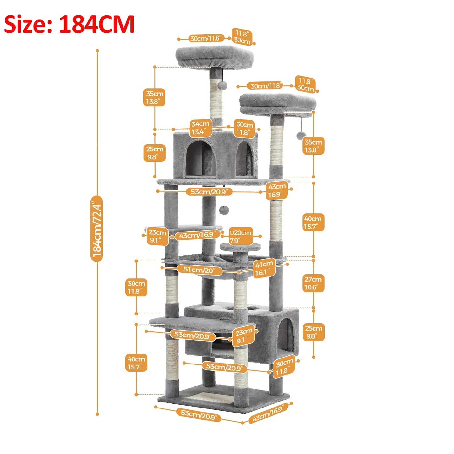 Cat Tree, Scratching Posts, Hammock