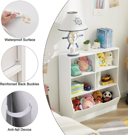 Kids Toy Storage Organizer with Bookshelf