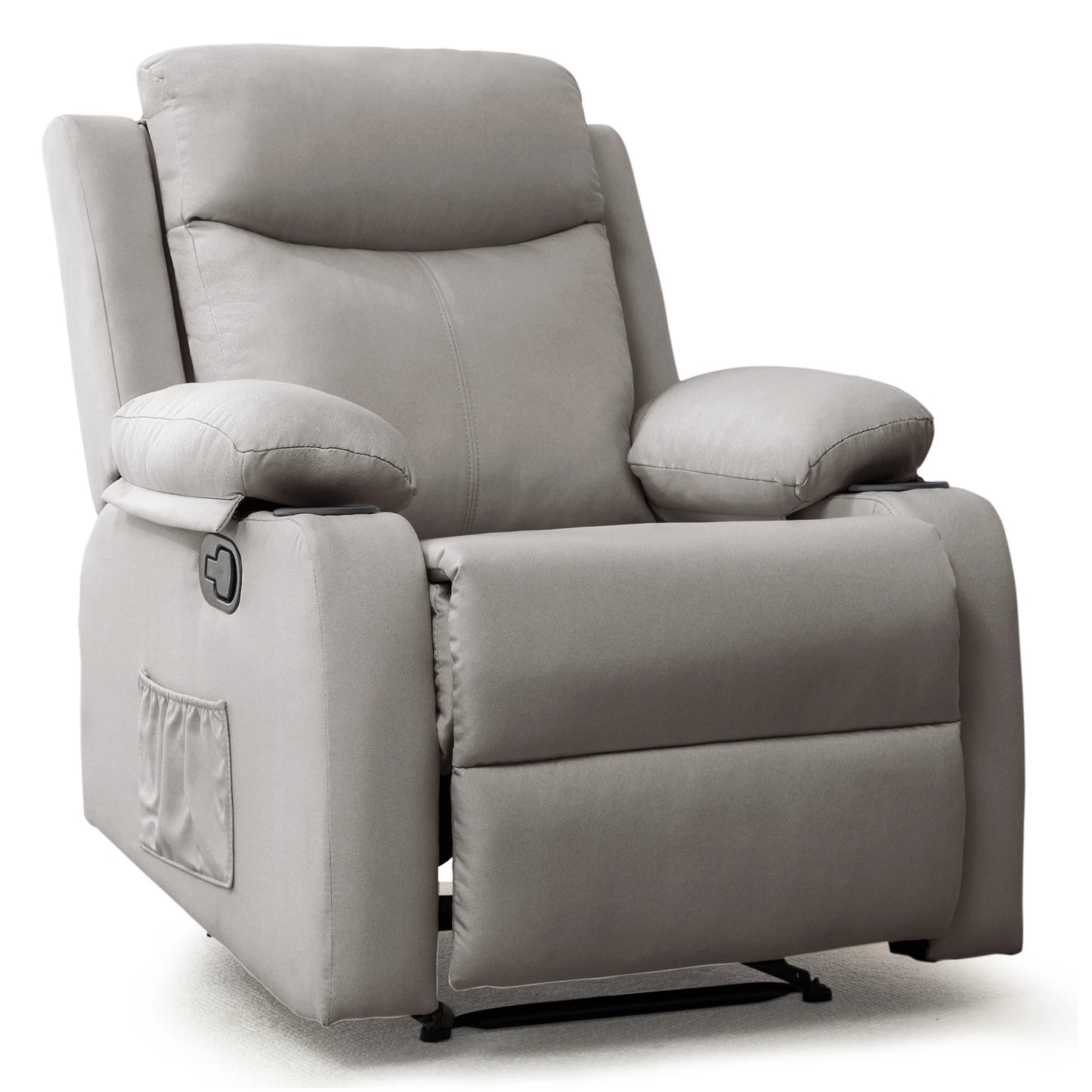 Manual Recliner, Cup Holders, Pockets