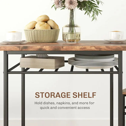 3 Piece Dining Table Set
