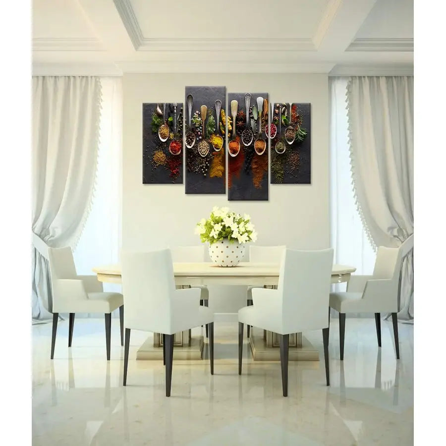 Wall Decor 4 Pieces Spice in Spoon