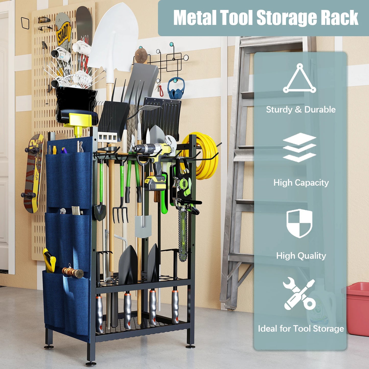 Metal Garden Tool Organizer