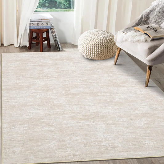 8x10 Washable Non-Slip Area Rug - Beige