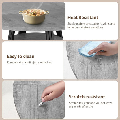 Round Dining Table for 4-6