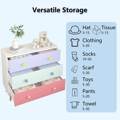 Kids 3 Drawer Dresser