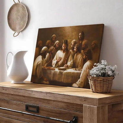 Jesus Canvas Wall Art, Last Supper