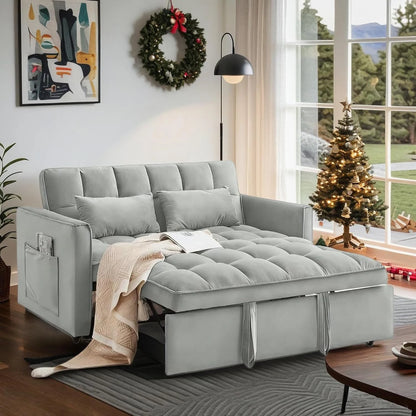 Velvet Queen Sleeper Sofa