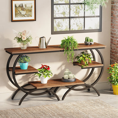 C-Shaped End Table, Bedside Table, Shelves