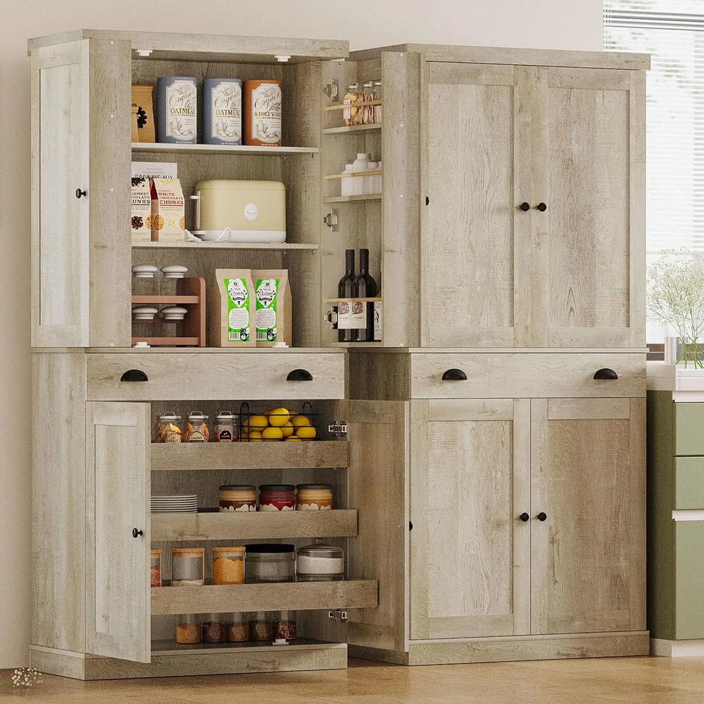 Pantry Cabinet 72" Height, Freestanding
