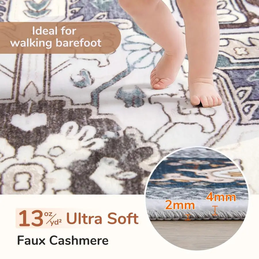 Rug, Non Slip Backing, 5x7, Washable