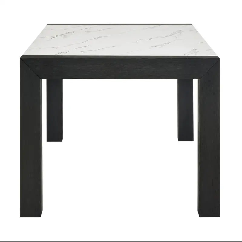 7pc Dining Set Rectangular Table, Upholstered Chairs