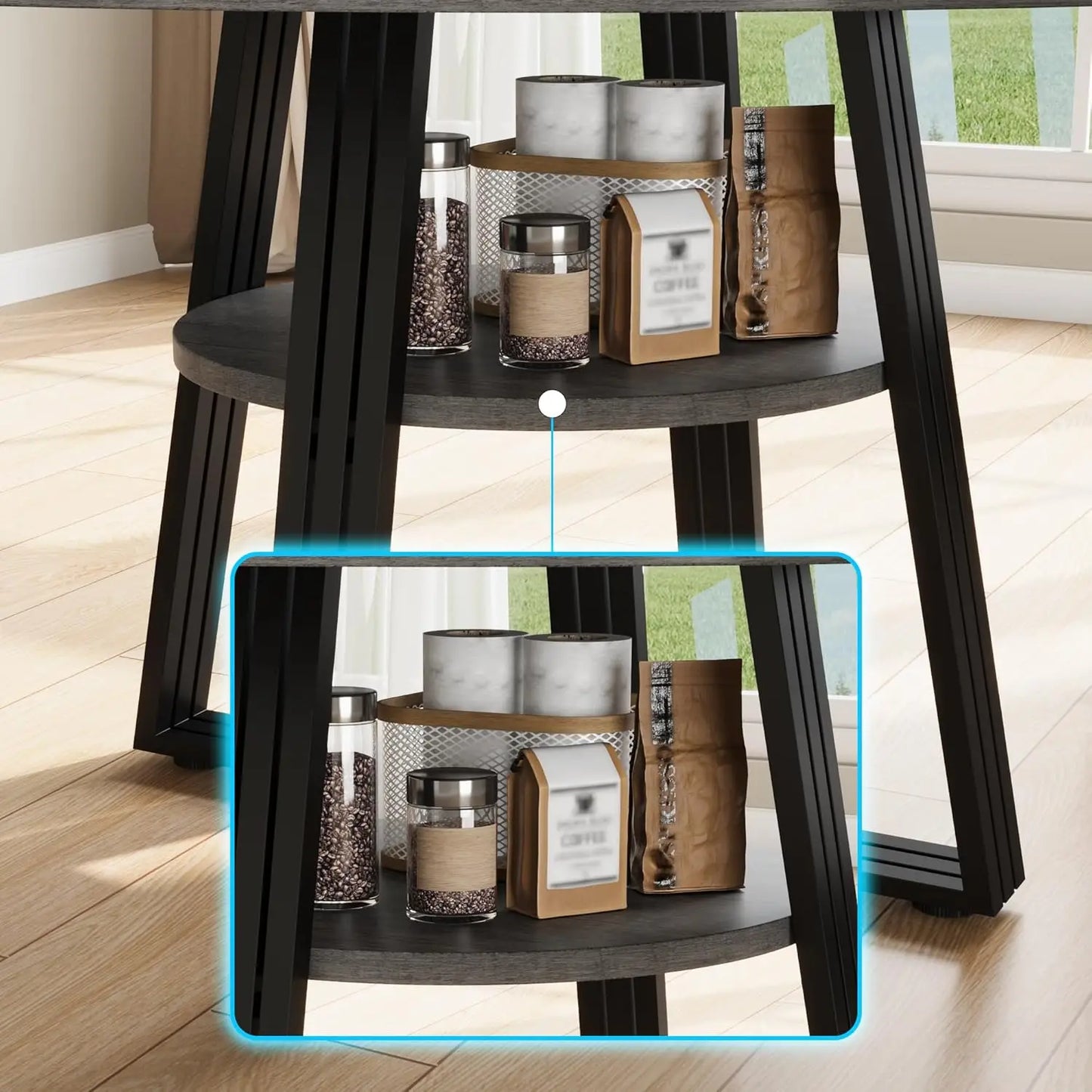 Round Dining Table for 4-6