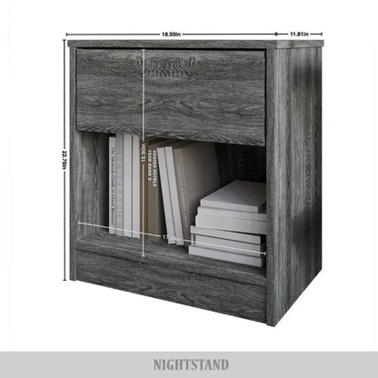 Wood Side Table/Nightstand with Drawer
