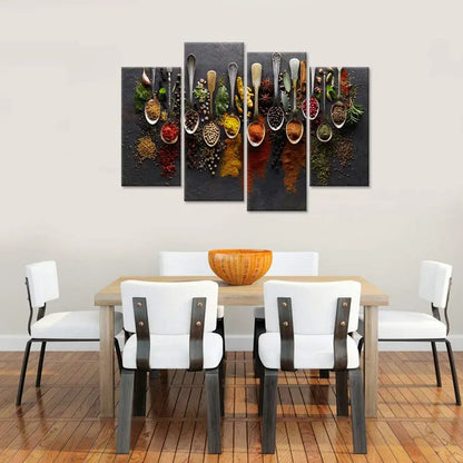 Wall Decor 4 Pieces Spice in Spoon