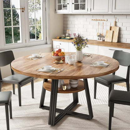 Round Dining Table for 4-6