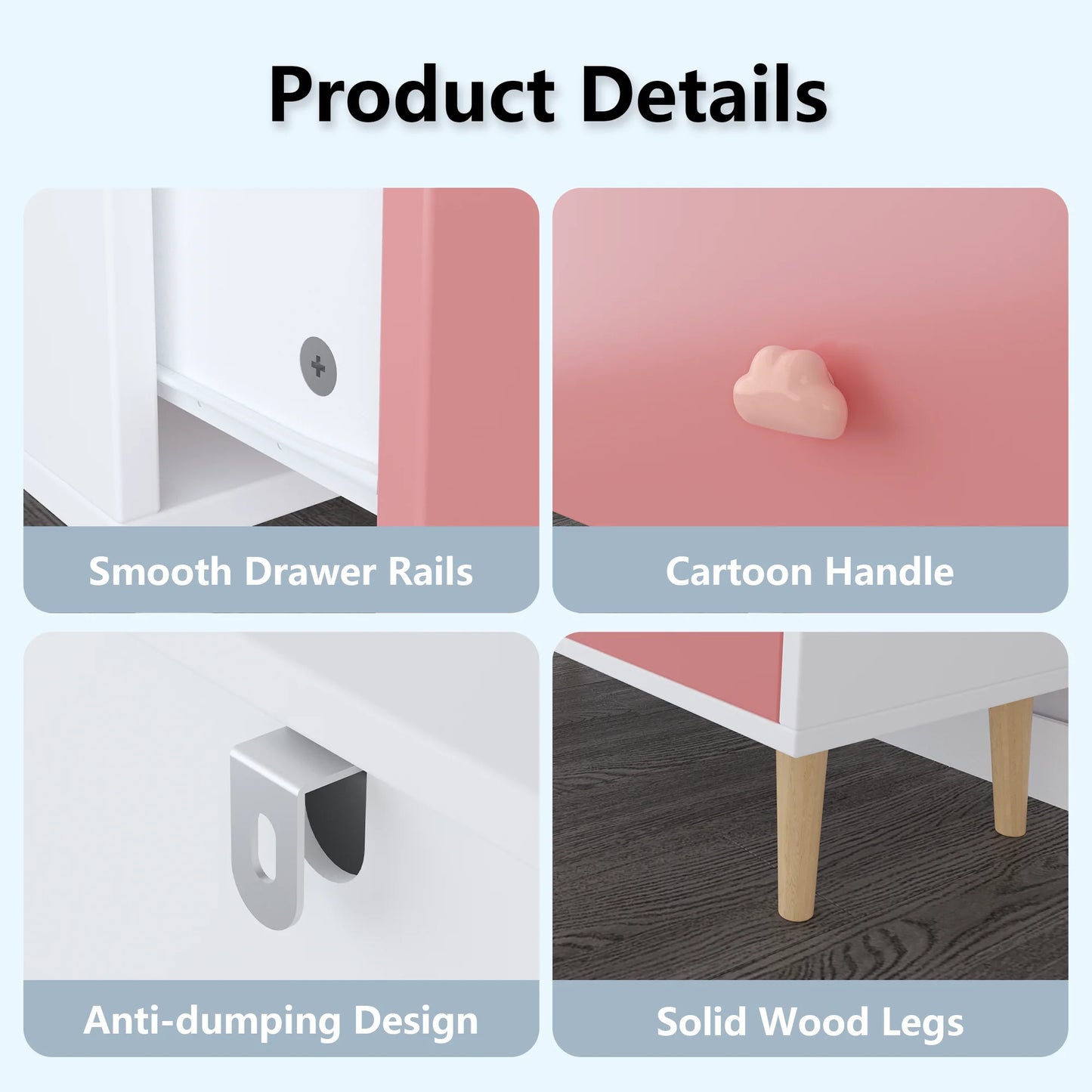 Kids 3 Drawer Dresser