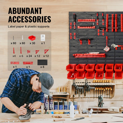 Parts Rack Organizer Garage Storage Bins 30/48 Bin