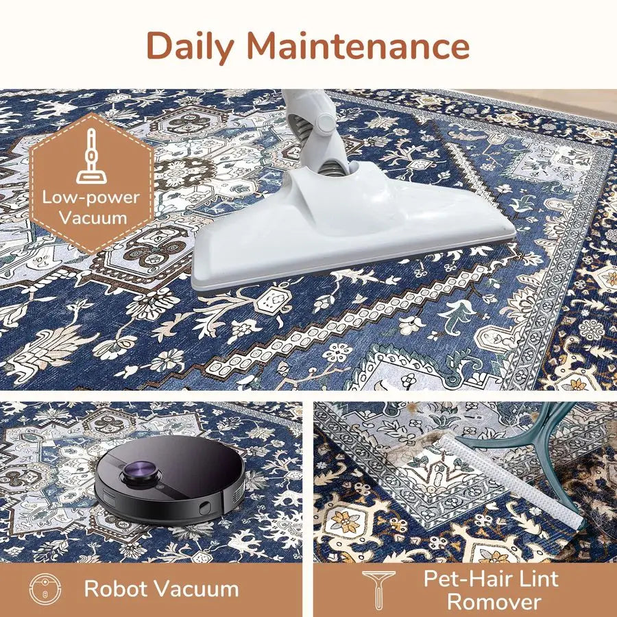 Rug, Non Slip Backing, 5x7, Washable