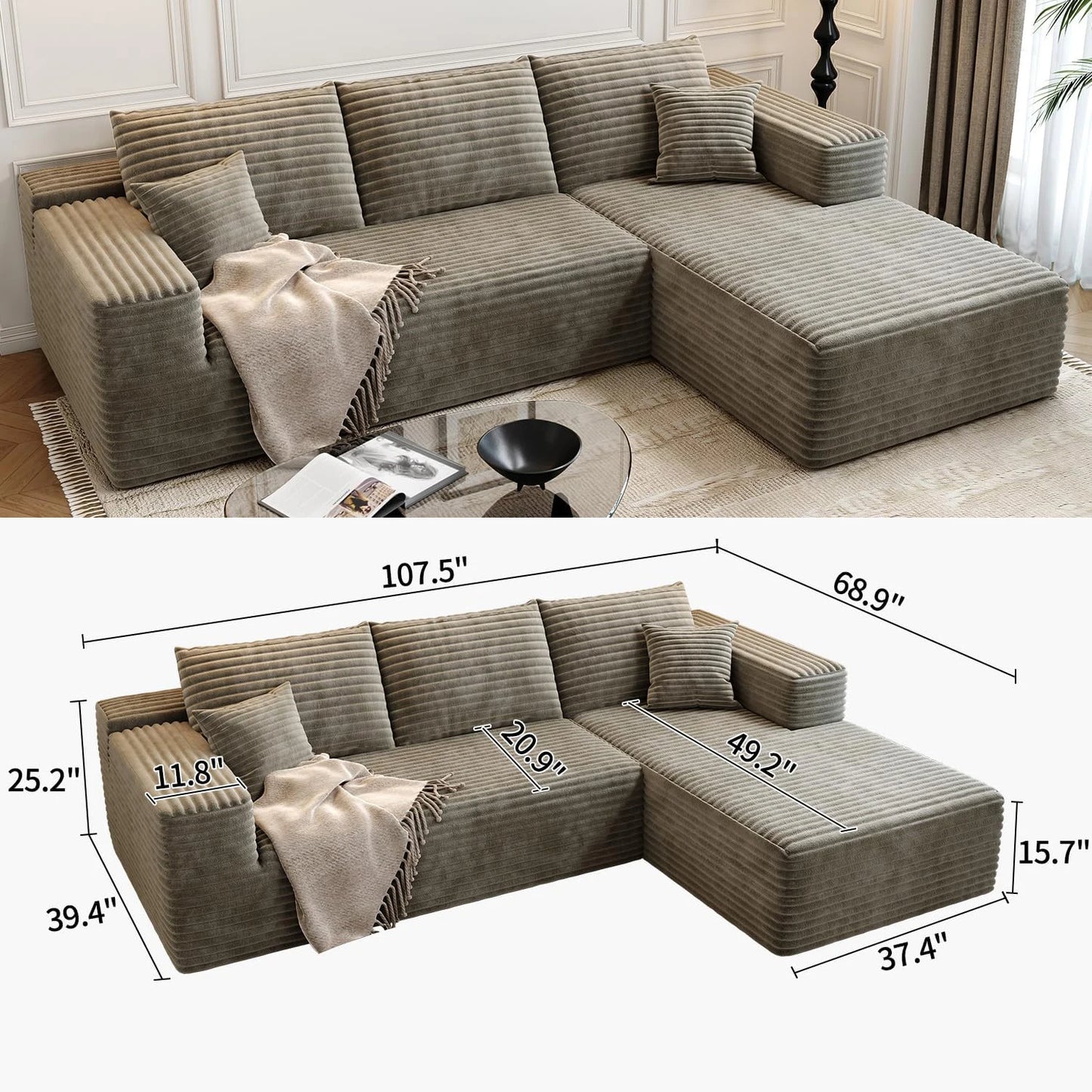 Cloud Modular Sectional Couch