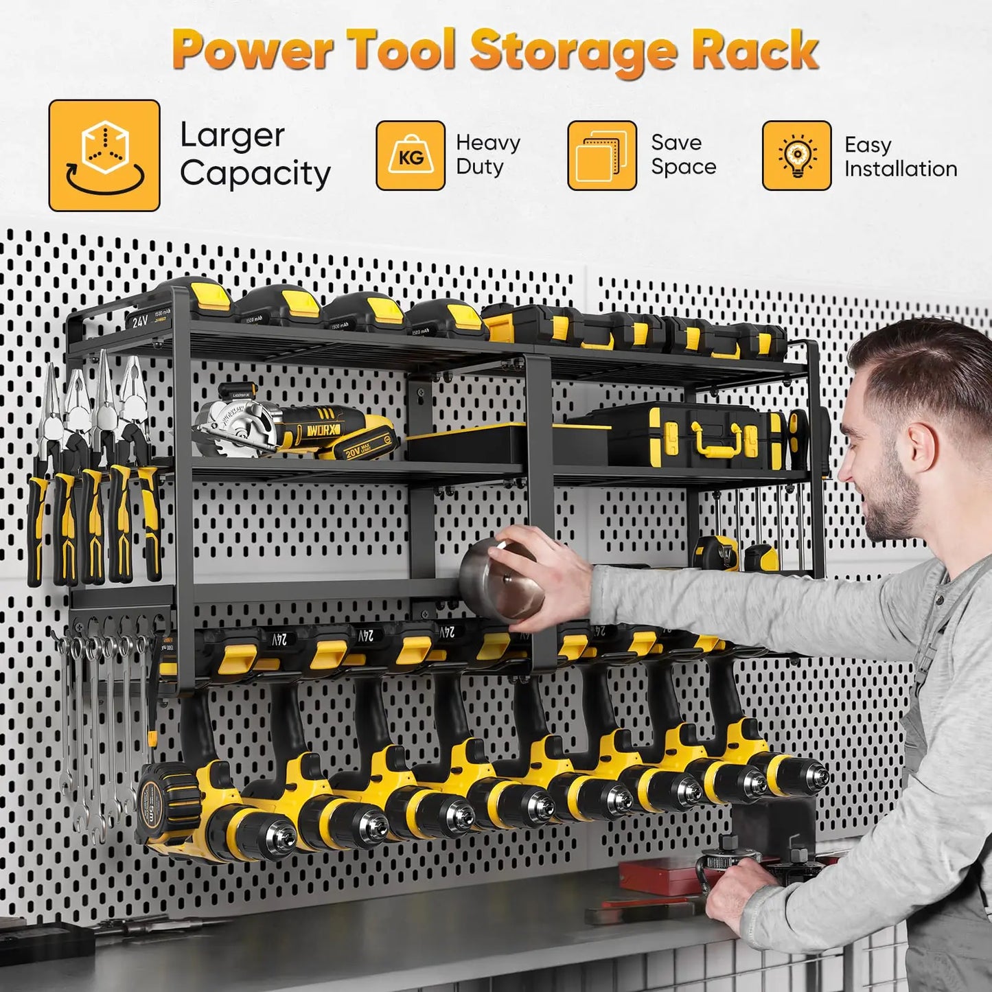 Power Tool Organizer Wall Mount