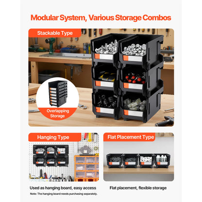 Stackable Storage Bins 12 Pack