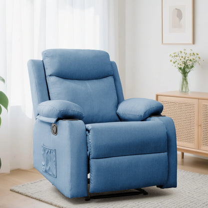 Manual Recliner, Cup Holders, Pockets