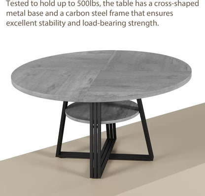 Round Dining Table for 4-6