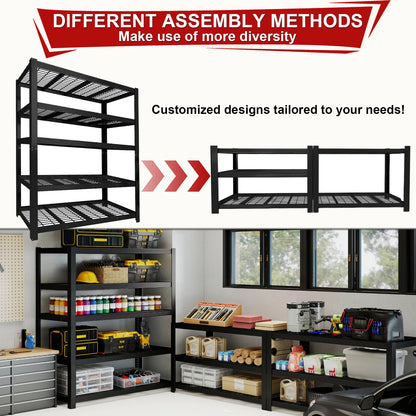 Metal Garage Shelving Unit, Heavy-duty 5-tier