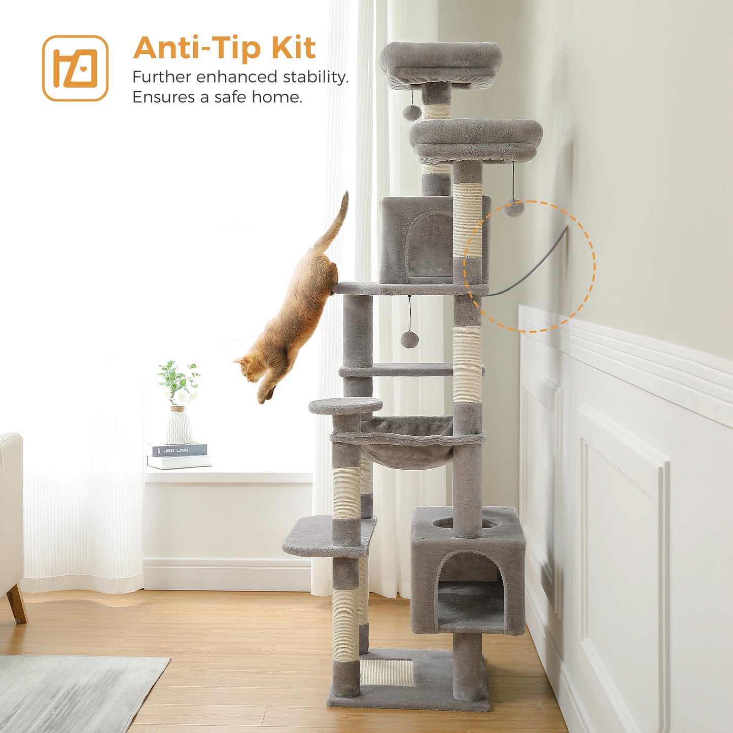Cat Tree, Scratching Posts, Hammock