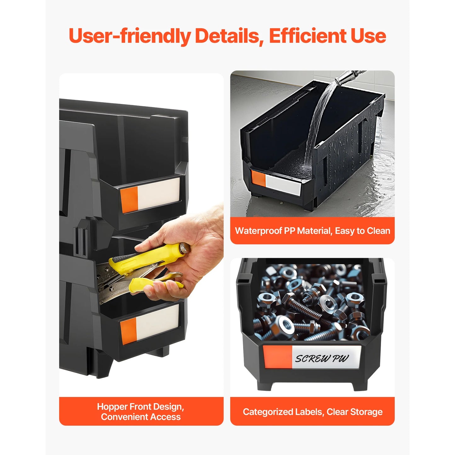 Stackable Storage Bins 12 Pack