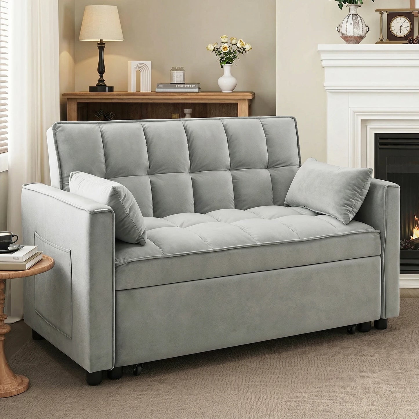Velvet Queen Sleeper Sofa